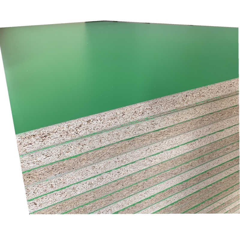 Panneau de particules stratifié