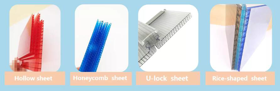 Feuille creuse en polycarbonate